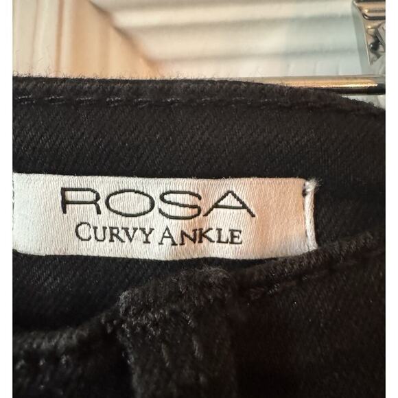 Sofia Vergara Jeans Rosa Highrise Curvy Skinny Ankle Jeans Distressed Black Sz 8 - Picture 3 of 7